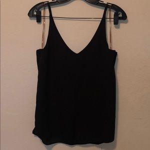 Chiffon Top Spaghetti strap Vneck